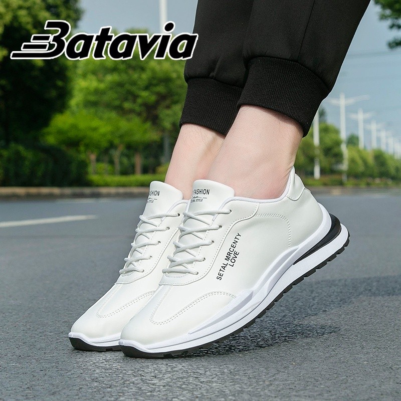 Batavia Pria olahraga Shoes white Pria olahraga coffee sepatu Sneakers sekolah Sepatu Pria J16