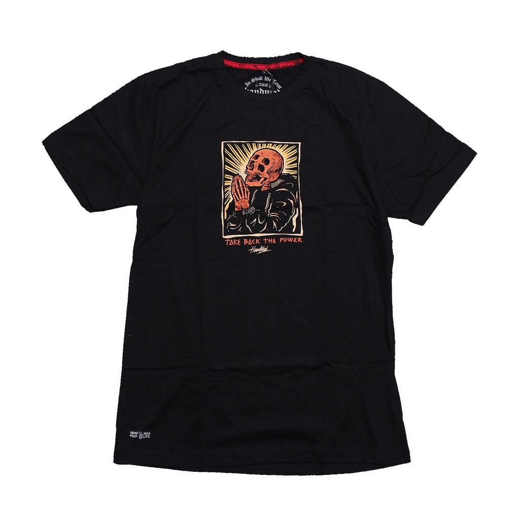 COD HANDMAD - TS SKULL BACK POWER Black Men T-shirt
