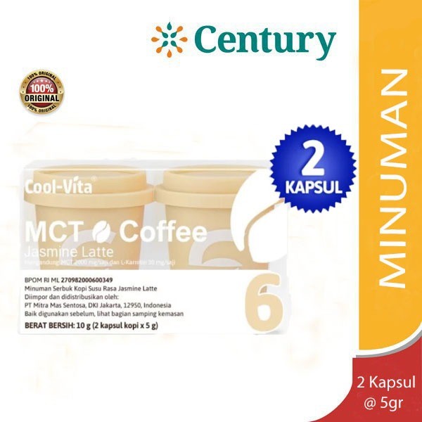 

Coolvita MCT Coffee Capsule Jasmine Latte / Minuman / Kopi Kesehatan