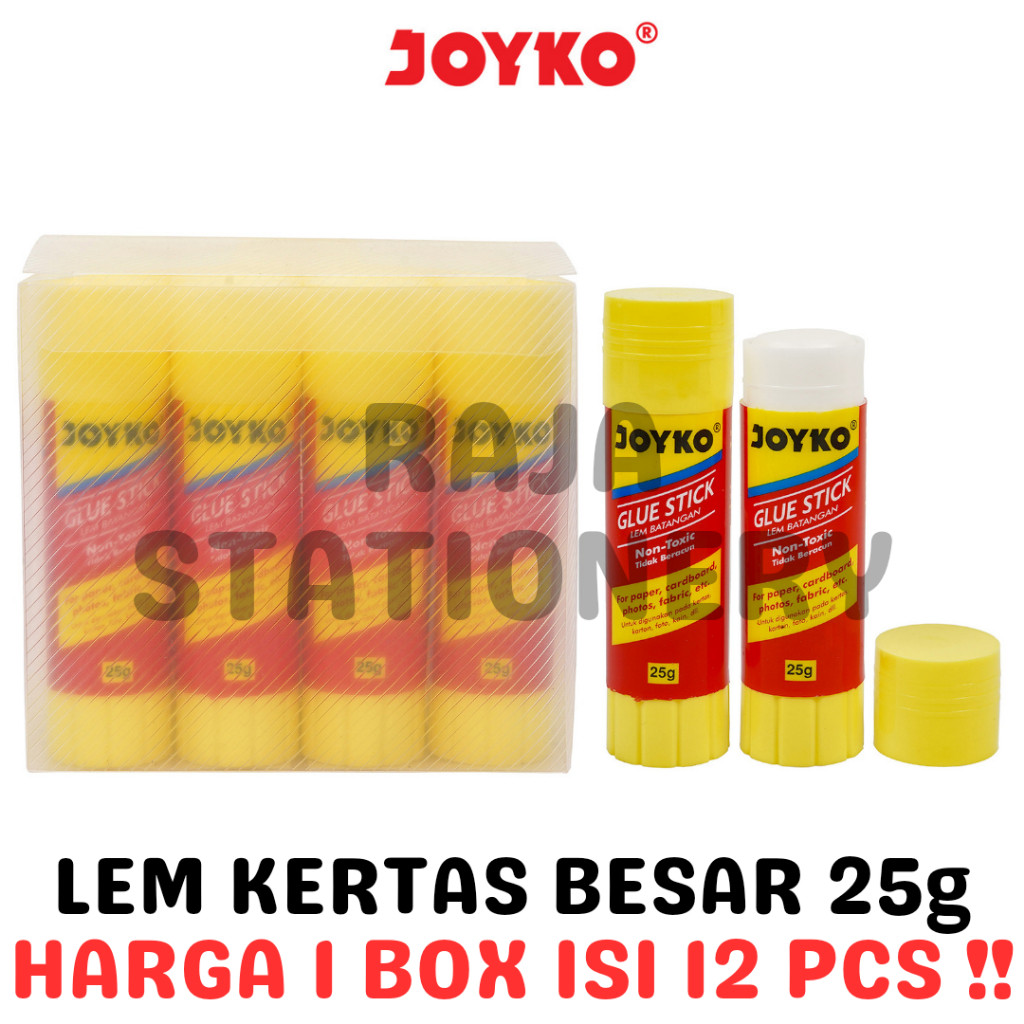 

JOYKO GLUE STICK 25g JUMBO LEM BATANG STIK JOYKO BESAR KERTAS GS-25 LUSIN [12PCS] - RAJA BIGBOX