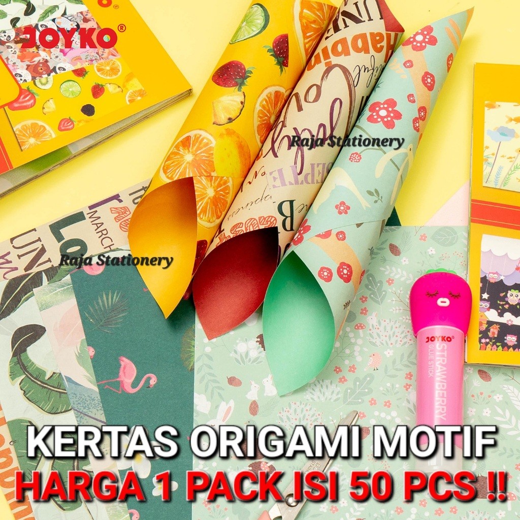 

Joyko Origami Paper Washi Paper 15x15cm Kertas Origami Kertas Lipat Joyko Sukung Seni 15cm - RAJA BIGBOX