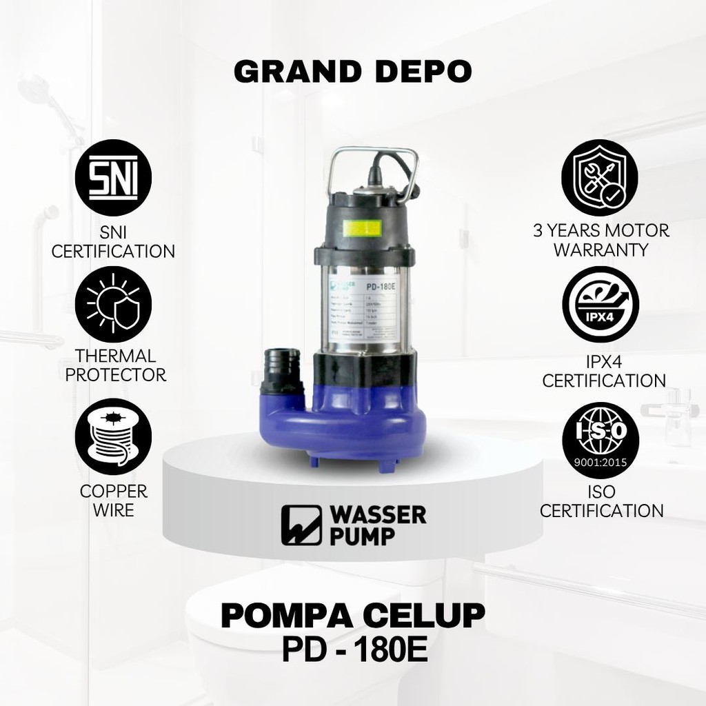 Wasser Pompa Air Celup PD 180E / Pompa Celup Wasser