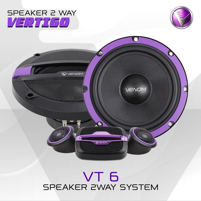 SPEAKER SPLIT 2 WAY VENOM VERTIGO VT 6 Audio Mobil