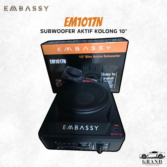 SUBWOOFER KOLONG EMBASSY EM1017N ORIGINAL SLIM SUBWOOFER 10INCH