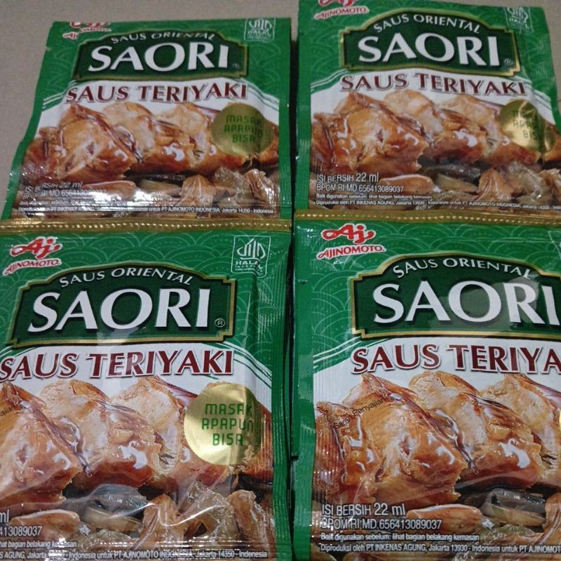 

Ajinomoto Saus SAORI Saus Teriyaki Sachet 22ml Masak Apapun Bisa