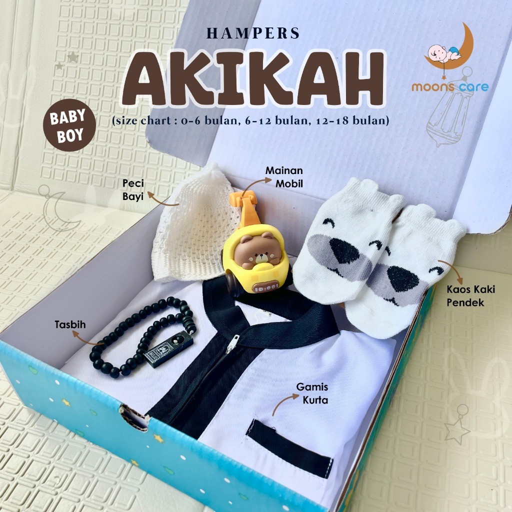 MOONSCARE SNI hampers bayi aqiqah Hampers baju koko Hampers Bayi Aqiqah - Kado Bayi Sholeh - Hampers