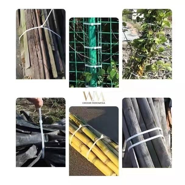 

Kabel Ties Releasable Cable Tie 7.2x300mm Kabel Ties Buka Pasang