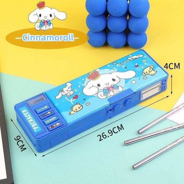 

Ready StockGaya Baru Cinnamoroll Kotak Alat Tulis Multifungsi Kunci Kode Perempuan Pensil Sanrio Dua