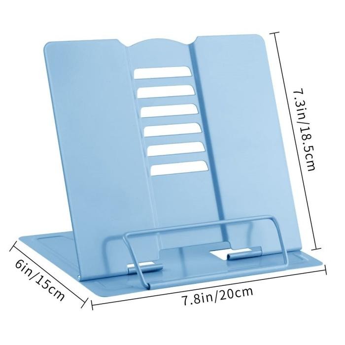 Adjustable Book Stand Reading Holder Buku Pegangan Buku Berdiri Bracket