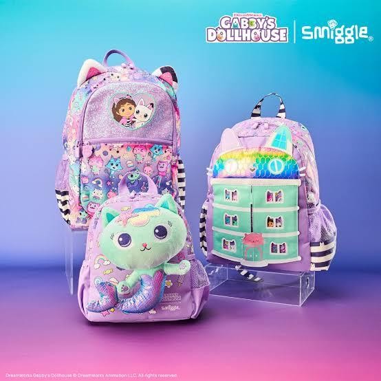 tas smiggle gabby doll house backpack