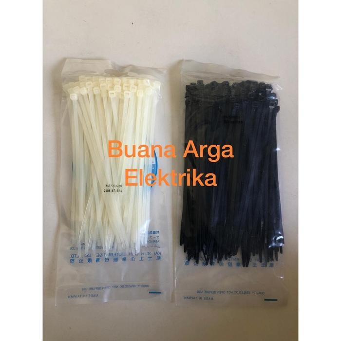 

Kabel Ties CV-200 x 4.6 KSS Warna Putih/Hitam @100pcs