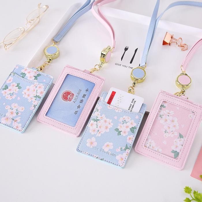 

Name Tag ID Card Holder Flower Lanyard Bunga Lanyard NameTag Office stuff