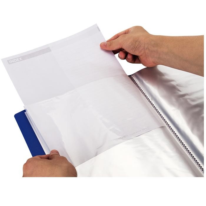 

Deli Display Book / Map Clear Holder Document Keeper A4 40 Pocket 5004