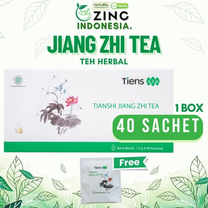 

Tiens Jiang Zhi Tea Teh Herbal Green tea Original & Halal 100% 1 Box celup