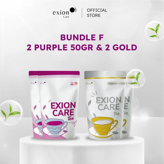 

Exioncare Bundle (F) Exioncare Tea Purple Series - Isi 50gr 2 Pouch & Gold Series 2 Pouch - Isi 20