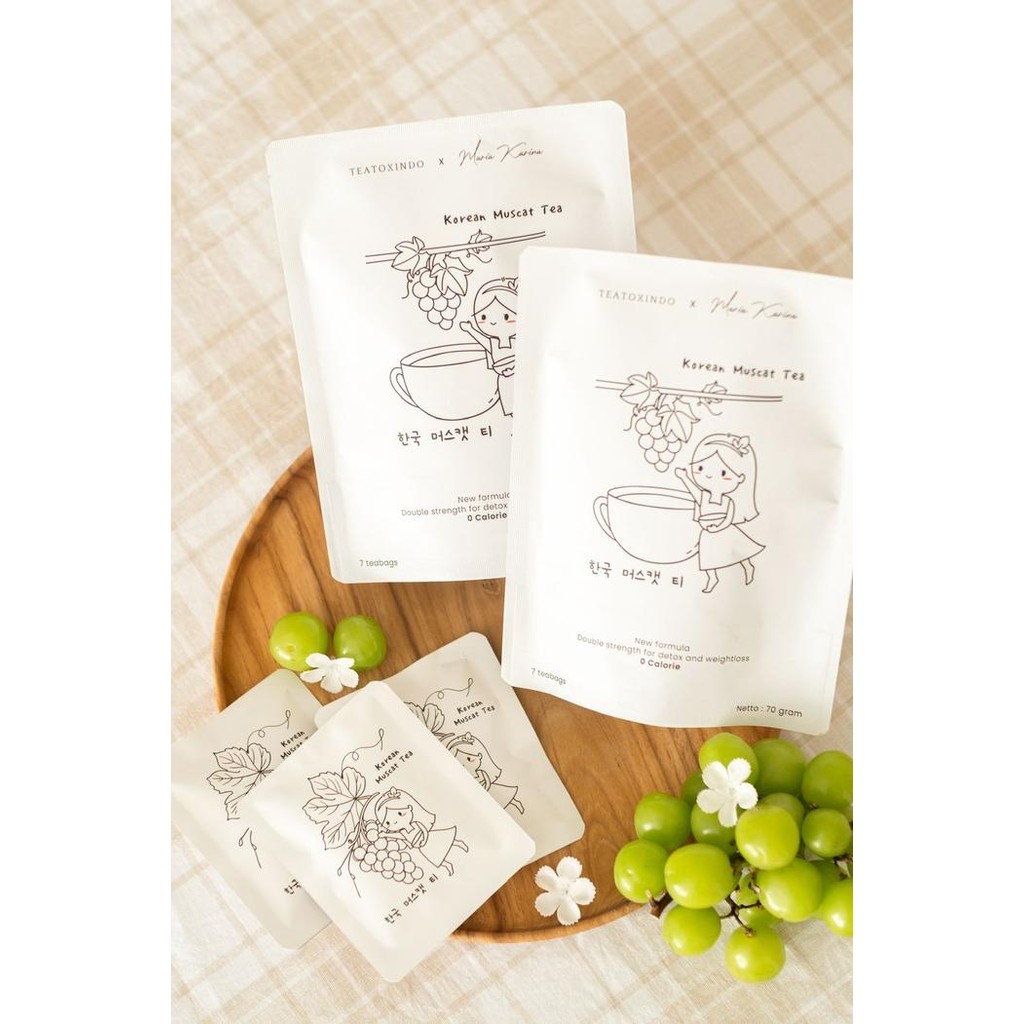 

Teatoxindo x Maria Karina 14 days Korean muscat detox tea