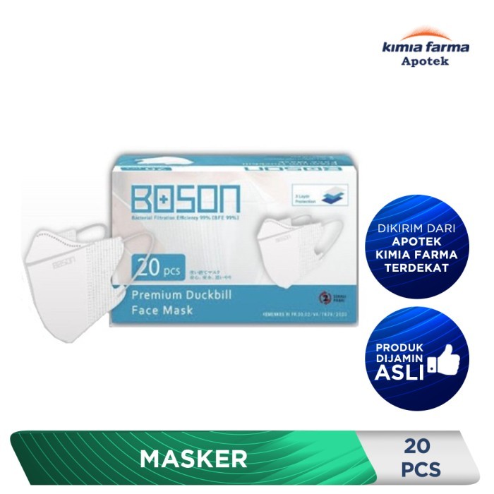 BOSON MASKER DUCKBILL ISI 20 PCS / MASKER / KIMIA FARMA