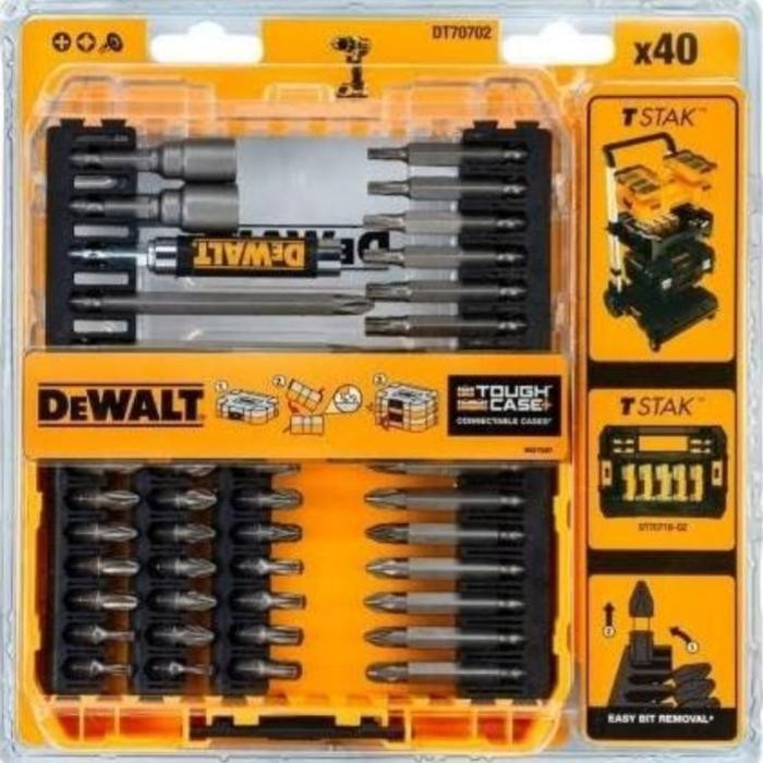 PROMO Mata Obeng Set Dewalt DT70702-QZ Screw Driving Set x40 pcs Dewalt