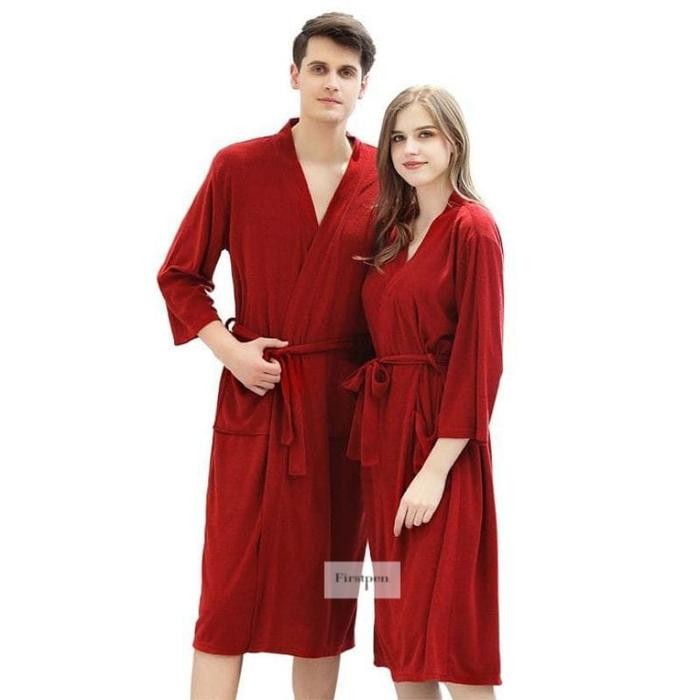 Coatelle- Kimono Handuk Baju Couple Pengantin Pasangan Jubah Mandi Bathrobe