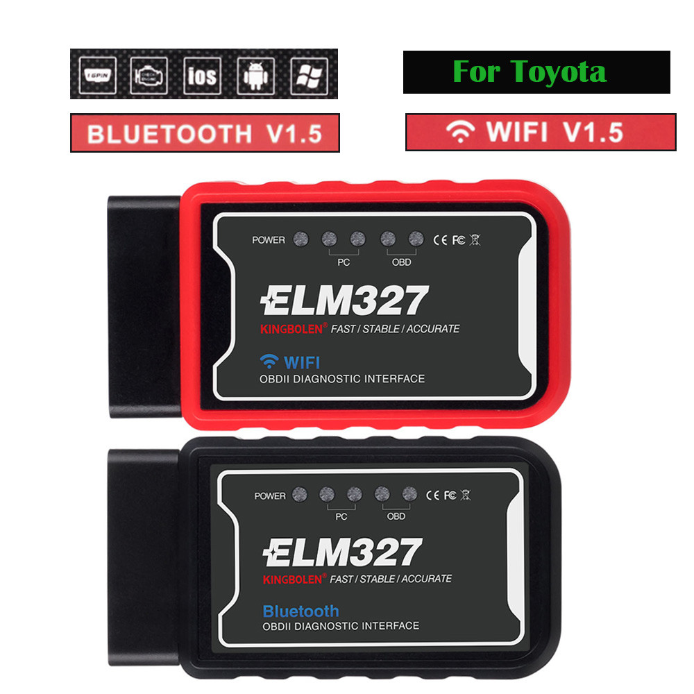 ELM327 OBD2 Scanner Bluetooth WIFI Diagnostic Tools For Toyota Land