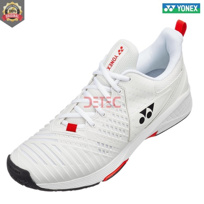 Yonex Power Cushion SONICAGE 3 Sepatu Tenis - White red