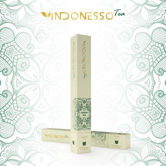 

INDONESSO Green Tea Capsules Compatible with Nespresso Machines / Kapsul Teh Hitam