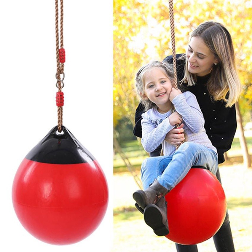 Mainan Ayunan Tali Tambang Anak Outdoor Ayunan Bola Ball Gantung / Mainan Anak Tali Memanjat Ayunan