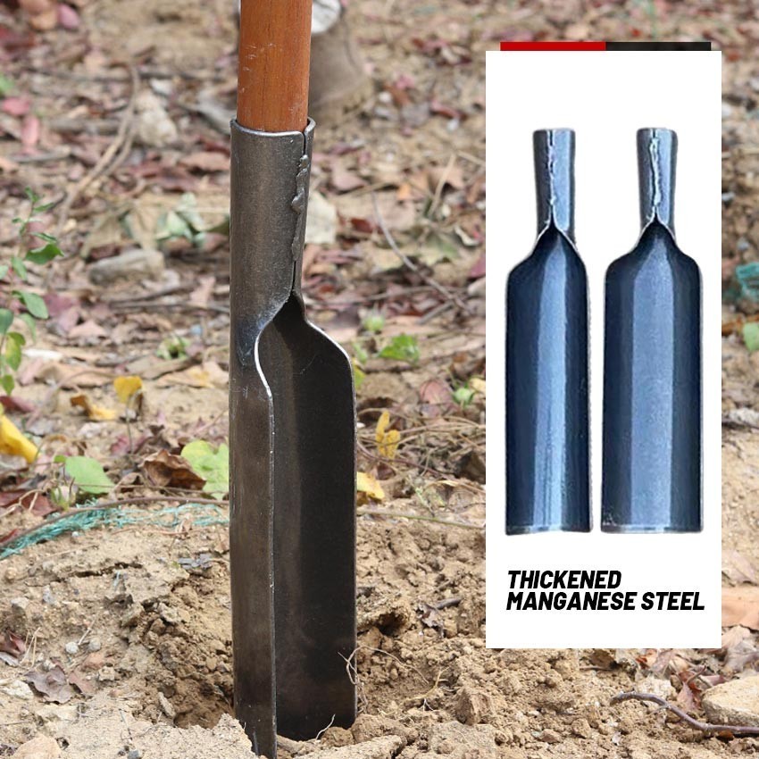 Sekop Tanah Baja Tebal Alat Pembuat Lubang Tanah Sekop Taman