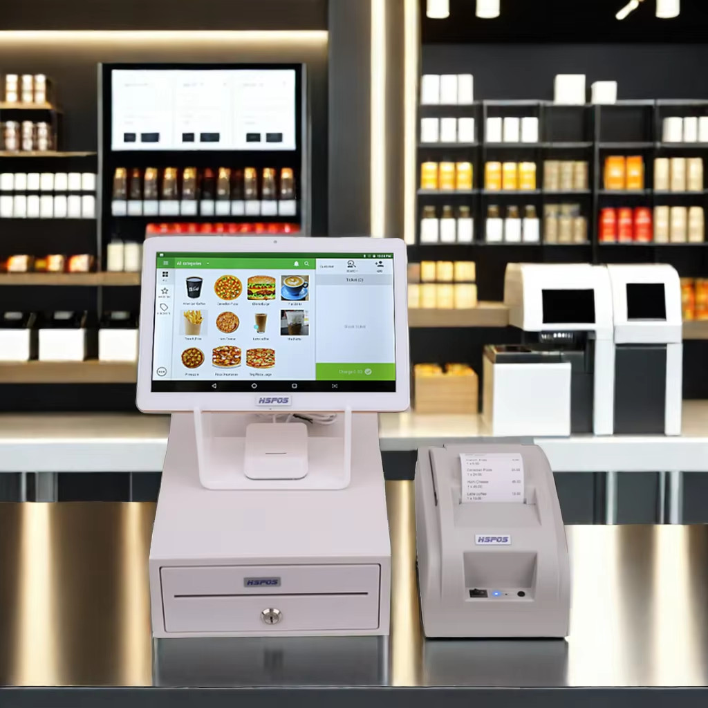

10-Inch Android Tablet Touch Screen With 58Mm Thermal Printer For Supermarkets Retails