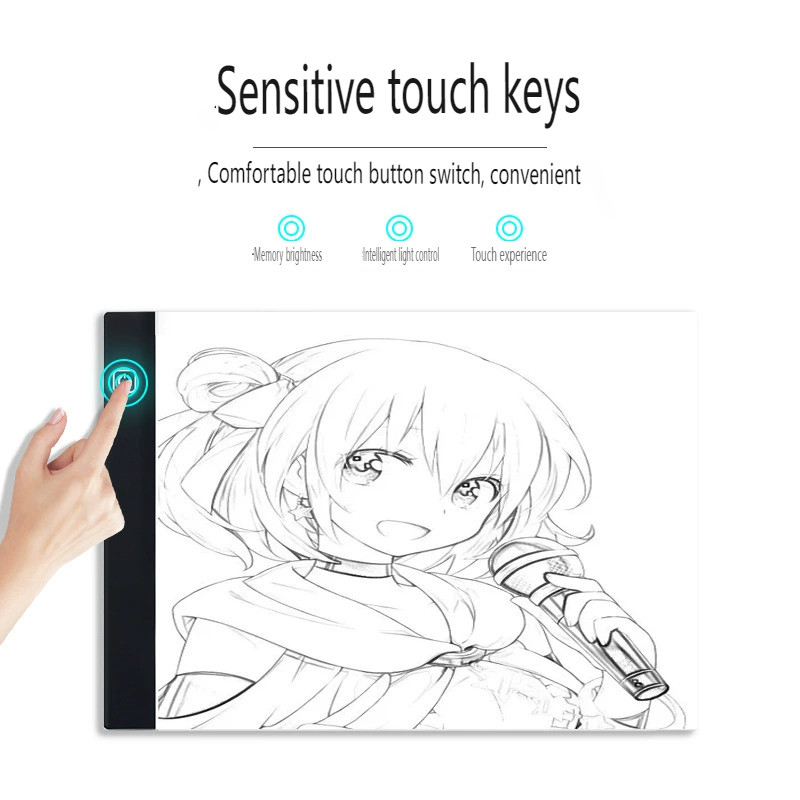 

A4 Led Drawing Copy Board Kids Toy To Draw Tablet 3 Level Dimmable Sketching Painting Tablet Light