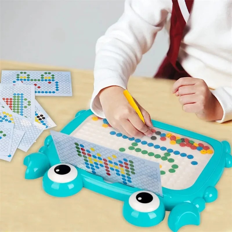 

Children Magnetic Drawing Board Toy For Kids Doodle Board With Magnet Beads And Pen Cute Frog