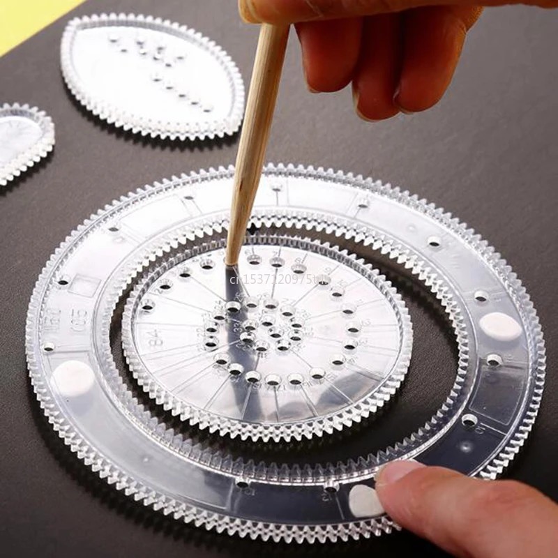 

Funny Interlocking Gears Wheels Spirograph Drawing Toys Set Creative Educational Toy For Children