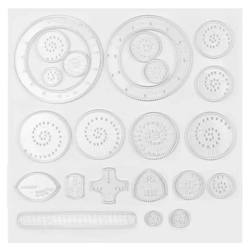 

22Pcs Spirograph Drawing Toys Interlocking Gears Wheels Painting Child Creative Educational Learning