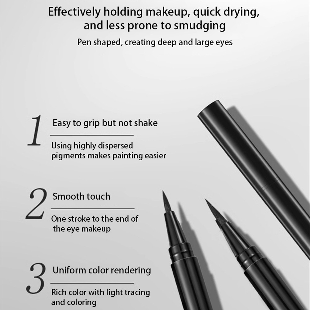 

Sweat-Proof Fast-Drying Formula Precision Tip Waterproof Eyeliner Pen For Sensitive Eyes Svmy Makeup