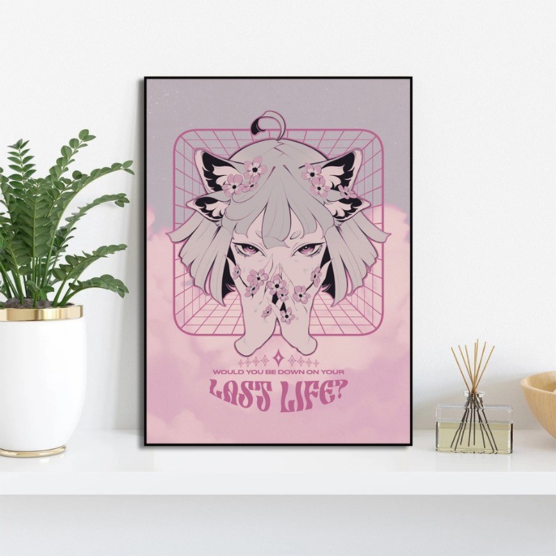 

Anime Girl Portrait Series Poster Print Canvas Art Pictures Home For Livingroom And Bedroom Wall