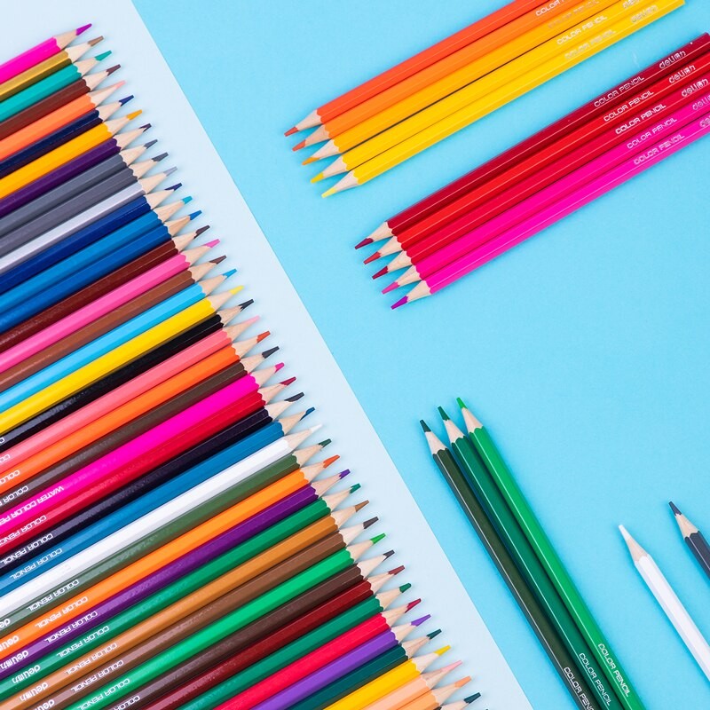 

Deli 24 36 48 Color Barreled Oily Colored Pencil Set Lead Drawing Cartons Color Sketch Pencil For
