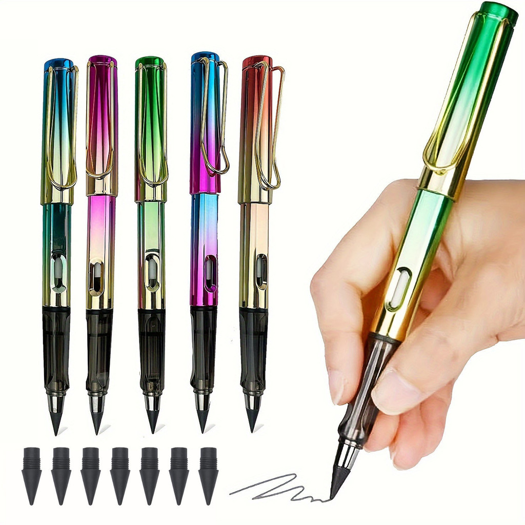 

17 Pieces /24 Colored Pencil Tips /50 Metal Pencil Tips, Not Easy To Break Long Continuous Pencils,