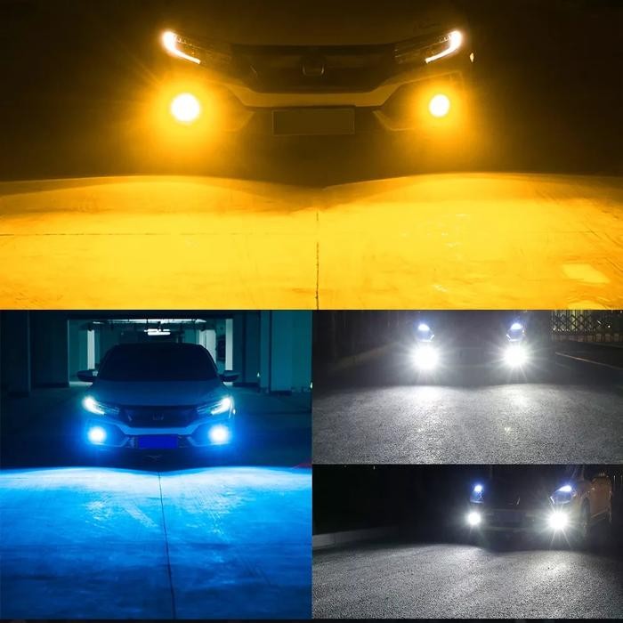 LED Mobil Luminos ECO9 X9 H11 30W 3Warna / Bohlam Led Foglamp Garansi