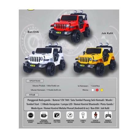 mobilan listrik Ukuran besar-Mobil Aki Anak 1+ Ban Karet