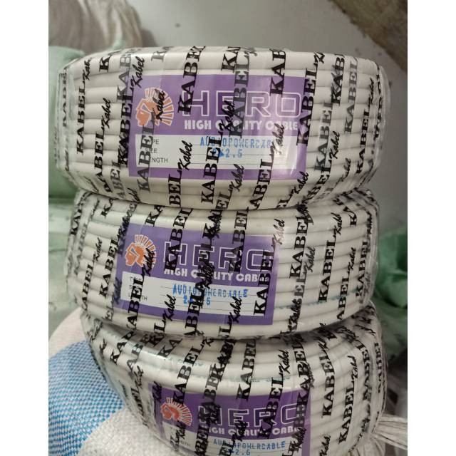 KABEL LISTRIK NYM 2x2.5 mm Hero 30 Meter