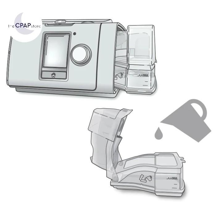 TOP WATER CHAMBER / HUMIDIFIER RESMED AIRSENSE 10 & AIR CURVE 10 -