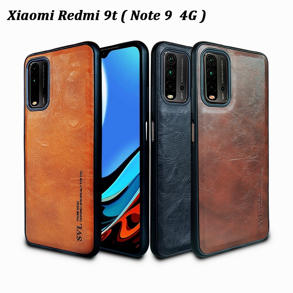 [ CUCI GUDANG ] Case Hp XIaomi Poco M3/ Redmi 9T Case SVL Leather Casing Slim Softcase Kulit Cover