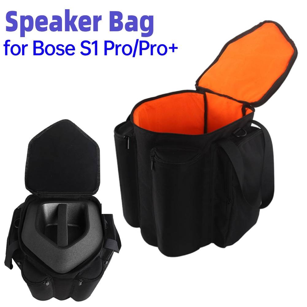 Large Capacity Travel Case for Bose S1 Pro Pro Plus Storage Bag with Shoulder Strap Extra Pocket Por