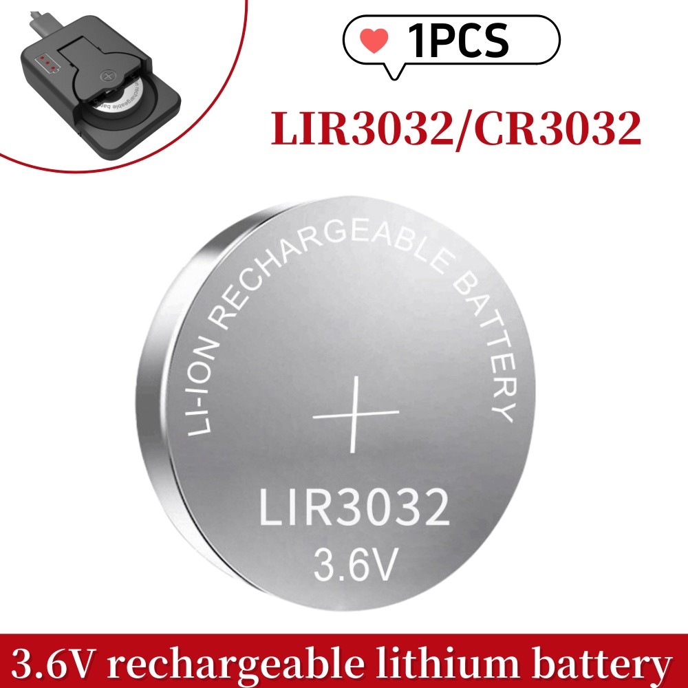 1-5PCS LIR3032 3.6V Lithium Battery Rechargeable Battery Replace CR3032 Button cell for watch toy