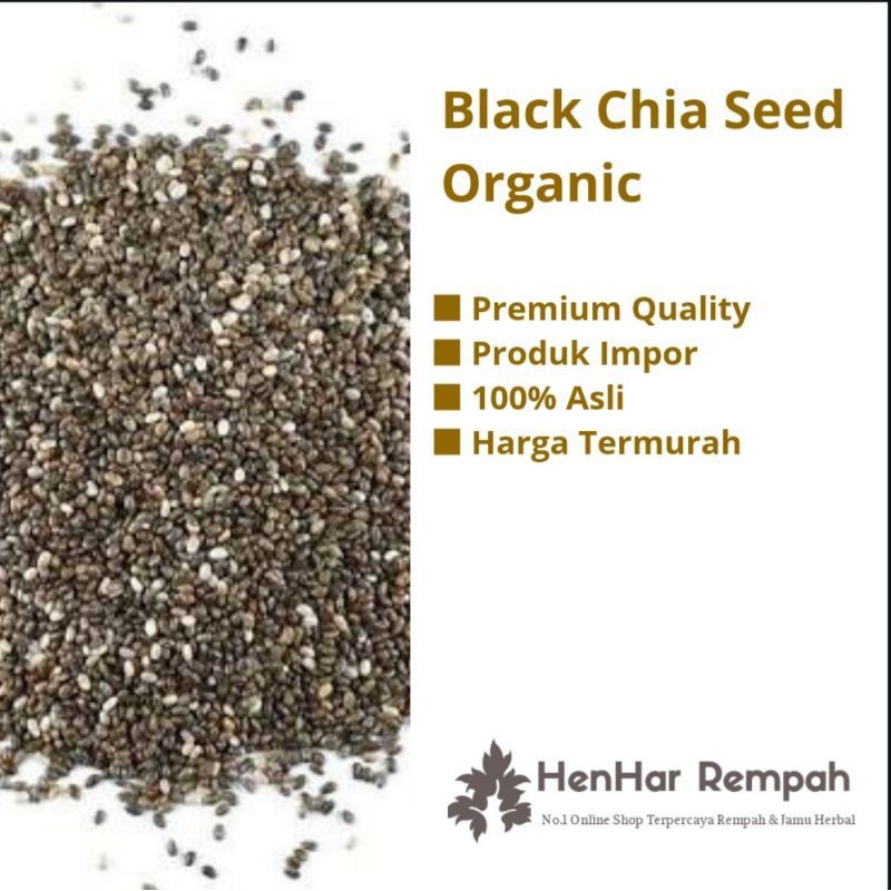 

[500 gram] Black Chia Seed Organic Mexico
