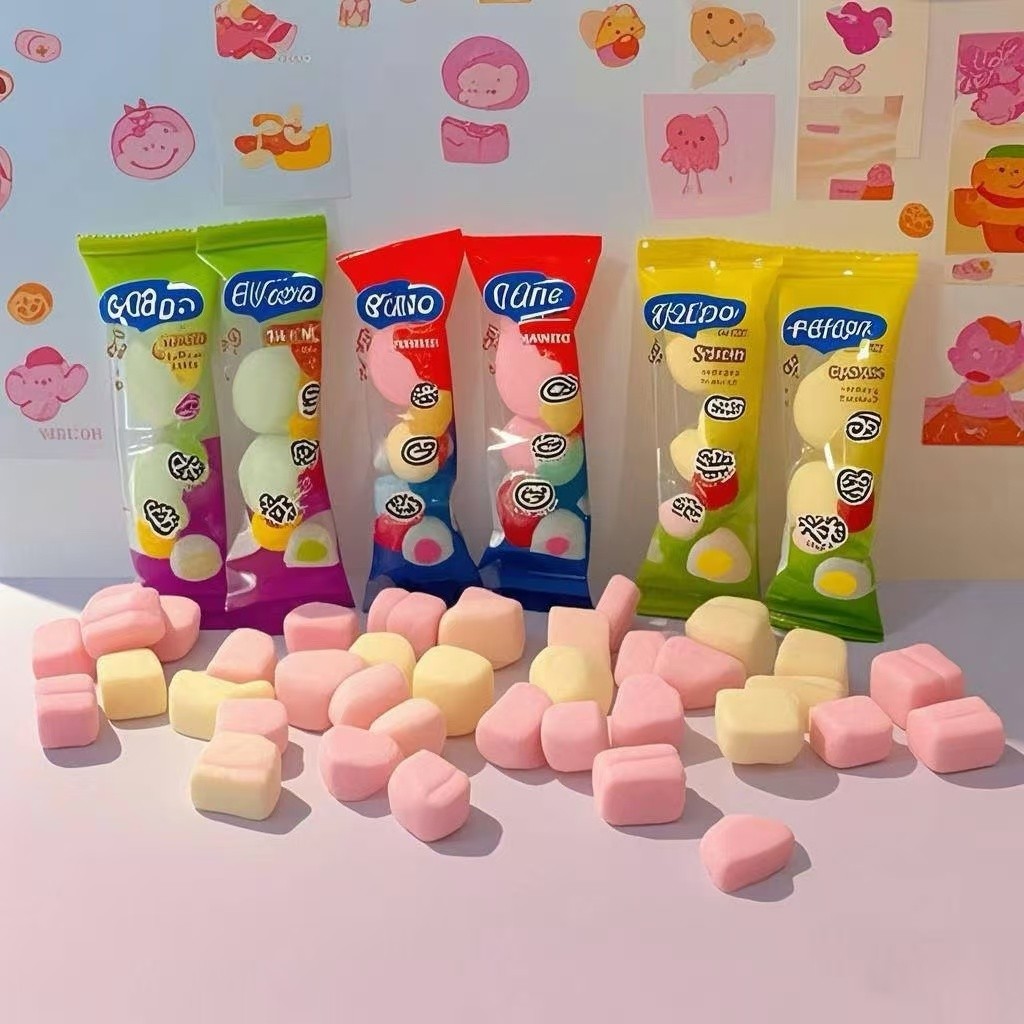 

HALALMarshmallow Isi 60 Pcs MINIPAO ANEKA RASA MANGGA STRAWBERRY BPOM