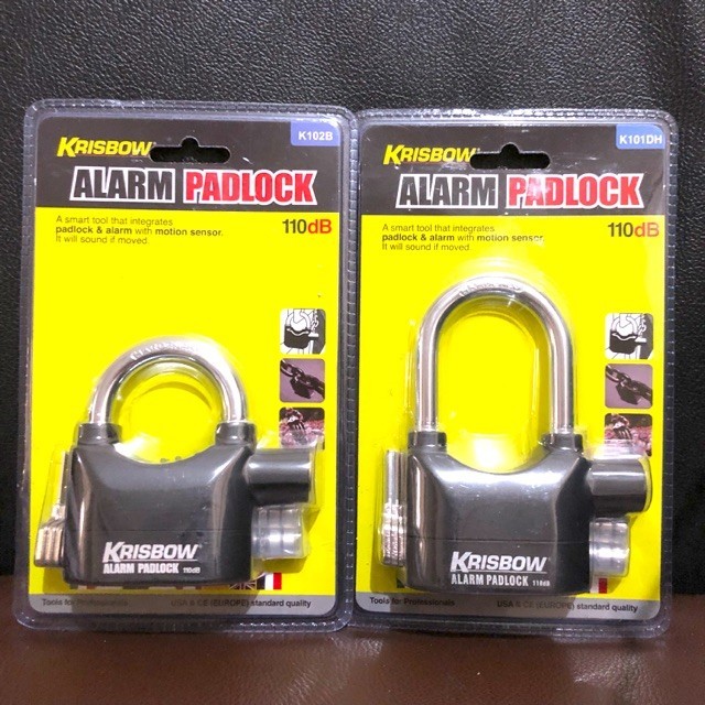TERLARIS GEMBOK ALARM ANTI MALING KRISBOW ORIGINAL PADLOCK SENSOR