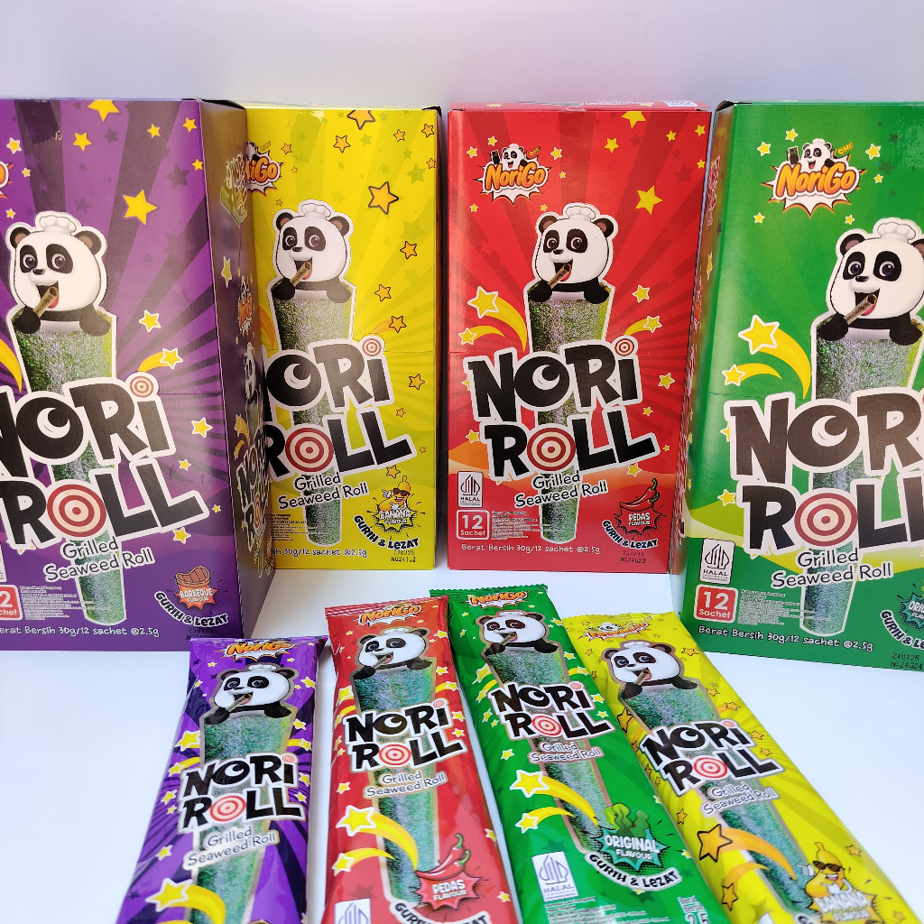 

NORIGO NORI ROLL 1 DUS ISI 6 BOX SNACK NORI ROLL (72PCS)