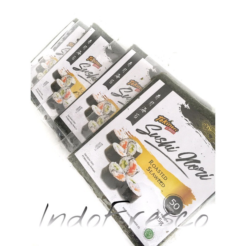 

Tokinori Yaki Sushi Nori- Roasted Seaweed- Rumput Laut 50 pc