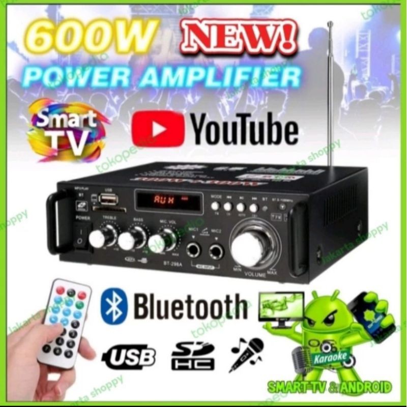 ampli mini bluetooth home theater FM radio karaoke